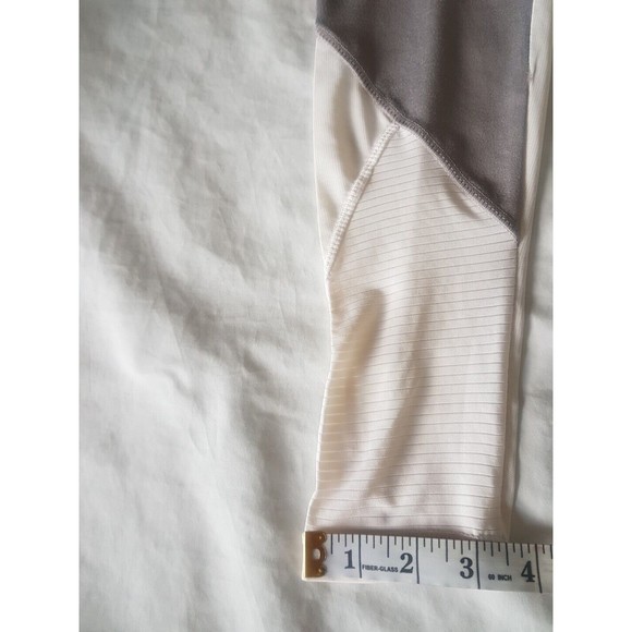 Danskin Womens Leggings Sz Small Mid Rise Mesh Logo Gray Activewear Workout - Picture 13 of 14